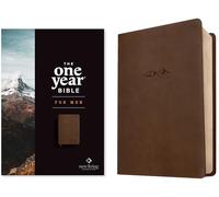 NLT The One Year Bible for Men (LeatherLike, Rustic Brown Mountain): Nlt, Leatherlike, Rustic Brown Mountain
