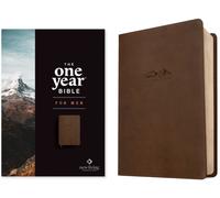 NLT The One Year Bible for Men, Rustic Brown