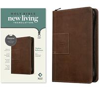 NLT Thinline Reference Zipper Bible, Filament Enabled Edition (Leatherlike, Atlas Rustic Brown): New Living Translation, Cross Grip Black, Leatherlike, Thinline Reference, Filament Enabled