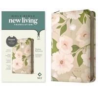 NLT Thinline Reference Zipper Bible, Filament Enabled: New Living Translation, Tender Blossom Taupe, Leatherlike, Thinline Reference Zipper, Filament Enabled, Red Letter With Ribbon Marker