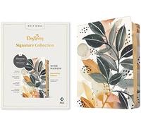 NLT Wide Margin Bible, Filament Enabled Edition (Red Letter, Leatherlike, Autumn Leaves): Dayspring Signature Collection
