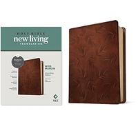 NLT Wide Margin Bible, Filament Enabled Edition (Red Letter, Leatherlike, Dark Brown Palm)