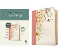 NLT Wide Margin Bible, Filament-Enabled Edition (Red Letter, Leatherlike, Dusty Pink Blossoms): New Living Translation, Dusty Pink Blossoms, ... Bible Text, Full-Color Visual Overview