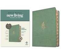 NLT Wide Margin Bible, Filament Enabled (LeatherLike, Sage Green Palm, Indexed, Red Letter)