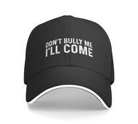NLWQEKV Don't Bully Me I'll Come Cap Men Dad Hats Adjustable Hat Black