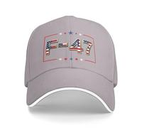 NLWQEKV F-47 Fighter Jet Hat Make America Fly Again Baseball Cap Trucker Hats Gray