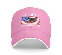 NLWQEKV F-47 Fighter Jet Hat Make America Fly Again Baseball Cap Trucker Hats Pink