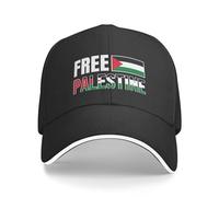 NLWQEKV Free Palestine Hat I Stand with Palestine Trucker Hat Pray for Palestine Strong Baseball Cap for Men Women Black