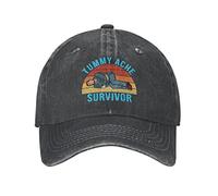 NLWQEKV Funny Gift Hat Tummy Ache Survivor Hat for Men Baseball Hats Trendy Caps Black