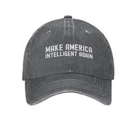 NLWQEKV Funny Hat Make America Intelligent Again Hat for Women Dad Hats Cute Caps Deep Heather