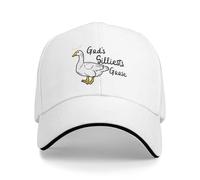 NLWQEKV God's Silliest Goose Hat Silly Goose On The Loose Baseball Cap Adjustable Hats White
