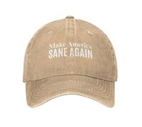 NLWQEKV Make America Sane Again Hat Men Women Denim Hat Baseball Cap