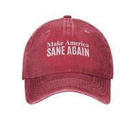NLWQEKV Make America Sane Again Hat Men Women Denim Hat Baseball Cap