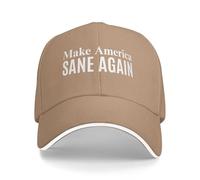 NLWQEKV Make America Sane Again Hats Baseball Caps for Men Women Natural