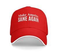 NLWQEKV Make America Sane Again Hats Baseball Caps for Men Women Red