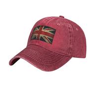 NLWQEKV Original Low Profile Cotton Baseball Cap The Union Jack British Flag Hat Men Women Dad Hat Adjustable Black