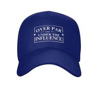 NLWQEKV Over Par and Under Influence Hat Baseball Cap Adjustable Hats Blue