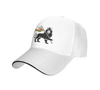 NLWQEKV Rasta Reggae Lions Baseball Caps for Men Women Adjustable Snapback Cap Trucker Cap White