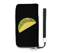 NLWQEKV Taco Wristlet Wallet Leather Long Card Holder Purse Slim Clutch Handbag for Women
