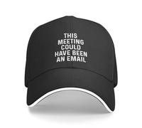 NLWQEKV This Meeting Could Have Been an Email Hat for Women Dad Hats Fashionable Cap Black