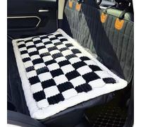 NLXZHJ Backseat Pet Bed Mat for Mazda CX3 (Facelift 2018) SUV 2018, Plaid Dog Bed for Car Back Seat Non-Slip Travel Dog Bed Mat Backseat Extender Pet Blanket