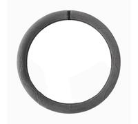 NLXZHJ Car Steering Wheel Cover for Genesis GV80 3.5T, Anti-slip, Breathable, Suede Leather Steering Wheel Protector Car, Comfortable Grip,O-Grey