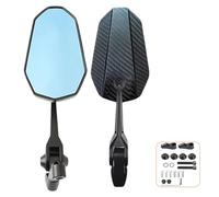 NLXZHJ Motorcycle Mirrors for Piaggio Liberty One, Adjustable Motorbike Rearview Mirrors Motorcycle Accessories Easy Installation,B-Blue