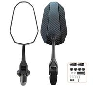 NLXZHJ Motorcycle Mirrors for Piaggio Liberty One, Adjustable Motorbike Rearview Mirrors Motorcycle Accessories Easy Installation,A-White