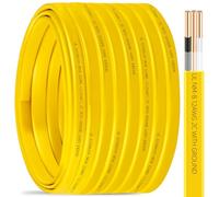 NM-B 12/2 Wire with Ground,100FT 12 Gauge 2 Conductors Electrical Wire,12 AWG Copper Nonmetallic Sheathed 12/2 with Ground NM-B Cable,Residential Solid Indoor Wiring for Branch Circuit Switch,Outlet