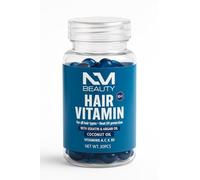 NM Beauty Hair Vitamin with Keratin & Argan, Coconut Oil - for All Hair Types/Heat UV Protection - Vitamin A, C, E, B5 and Mix with Morocco Oil - 30Pcs (30Pcs, Hair Vitamin A, C, E, B5)