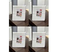 NM BEAUTY Professional 100 x Disposable Biodegradable White Hair Towels (40x80cm Single Packet) Embossed Salon Towels, Salon, Barbershop, Hairdressing Use (4, White)