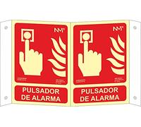 NM RD05011 - Panoramic Luminiscent Sign Alarm Class B PVC 0.7mm 21x30 with CTE, RIPCI and Suitable for New Legislation