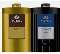 NM SELECT 1 x 100gm Yardley Elegance + 1 x 100gm Yardley Gold Perfumed Talcum Powder for Men