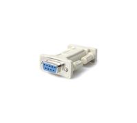 NM9FF DB9 RS232 Serial Null Modem Adapter FF Null Modem Adapter DB9 F to DB9 F White