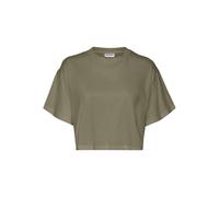 Nmalena S/S O-Neck Semicrop Top FWD Noos, Mermaid, S