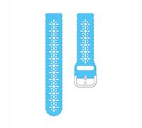 NMASDUYPU 18MM Watchband Bracelet For Watch GT5 41mm/GT4 41mm Flower Pattern Openwork Women Strap For Watch GT5pro 42mm(Luminous-blue,GT5 Pro 42mm)