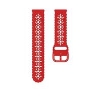 NMASDUYPU 18MM Watchband Bracelet For Watch GT5 41mm/GT4 41mm Flower Pattern Openwork Women Strap For Watch GT5pro 42mm(Rood,18mm universal)