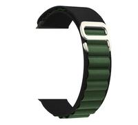NMASDUYPU 20mm Strap No Gaps For Watch 7 4 5 6 44mm 40mm Classic 42/46mm 47mm 5 Pro Band Breathable Sport Bracelet(BlackGreen 08,Galaxy watch 5 40mm)