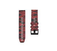 NMASDUYPU 22mm Watch Bands Compatible With Garmin Descent G1 Solar/D2 Mach 1/Descent Mk2 MK2i Camouflage Silicone Strap Bracelet Accessories(Rood,7X (51mm))
