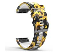 NMASDUYPU 26mm 22mm Silicone Bands For Fenix 7X 7 6X 6 Pro 5X 5 Plus 3HR Strap Bracelet Enduro Epix Gen 2 Tactix Printing Watchband(E,22mm Fenix 6 6Pro)