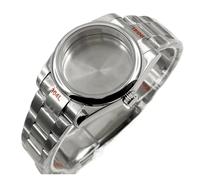 NMASDUYPU 36mm/40mm NH35 Watch Case Sapphire Glass Waterproof for NH34 NH36 Movement 28.5mm Dial Date Just Stainless Steel Polish Bracelet(B4,36mm ETA2824 PT5000)