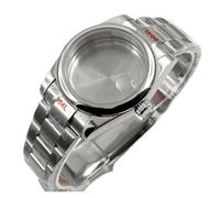 NMASDUYPU 36mm/40mm NH35 Watch Case Sapphire Glass Waterproof for NH34 NH36 Movement 28.5mm Dial Date Just Stainless Steel Polish Bracelet(B3,40mm Case NH35 NH36)