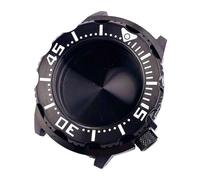 NMASDUYPU 42mm 20ATM Dive Monster Watch Case Stainless Steel Bracelet Sapphire Crystal Fit NH35 NH36 Automatic Movement 3.8 Crown 120click(Black case)