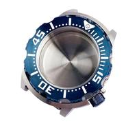 NMASDUYPU 42mm 20ATM Dive Monster Watch Case Stainless Steel Bracelet Sapphire Crystal Fit NH35 NH36 Automatic Movement 3.8 Crown 120click(Blue cae)