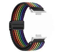 NMASDUYPU Braided Loop Strap For Fit 4/4Pro Adjustable Comfortable Band For Fit3 Bracelet Wristband(BRainbow,For Fit 3)