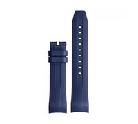 NMASDUYPU Curved End Rubber Watchband Compatible 1853 Starfish Diving T120 Silicone Strap T120417A Wrist Bracelet 22mm Male Black Blue(Blue-no buckle)