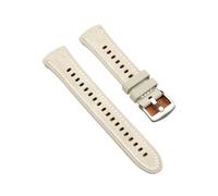 NMASDUYPU For Watch 5 46mm No Gaps Leather Band For Watch 5 46mm Business Quick Release Band(White)