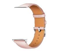 NMASDUYPU Leather Band For Watch Fit 3 Smartwatch Strap Replacement Sport Wristband Retro Bracelet Fit 2 Accessories(Pink sand 02,Fit3)