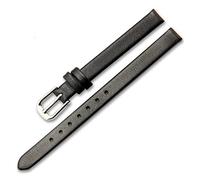 NMASDUYPU Soft Leather Watch Band Women's Strap 6mm 8mm 10mm 13mm 15mm 17 MM Small Size Width First Layer Cowhide Watch Bands Belt(Noir,17mm)