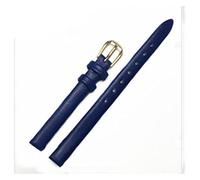 NMASDUYPU Soft Leather Watch Band Women's Strap 6mm 8mm 10mm 13mm 15mm 17 MM Small Size Width First Layer Cowhide Watch Bands Belt(Blue,13mm)